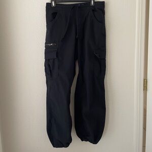 Hollister baggy cargo with stretch waistband